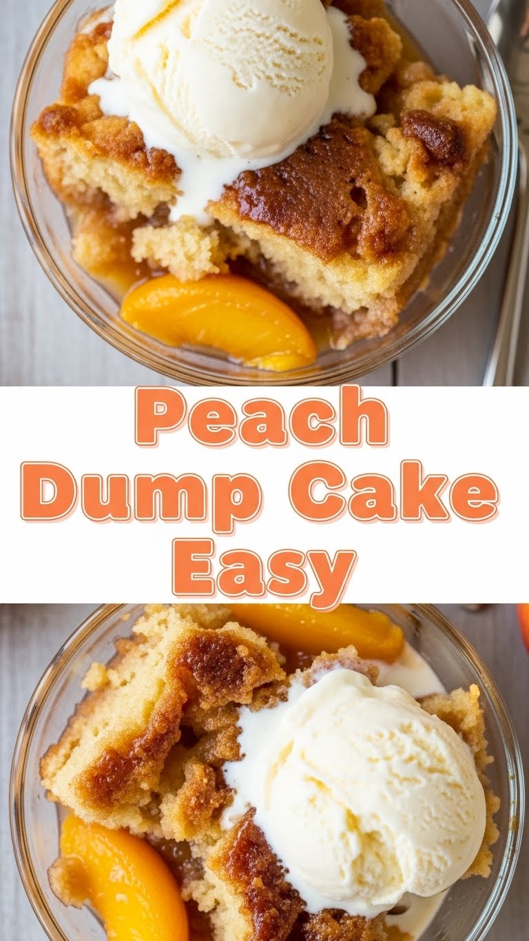 Peach Dump Cake Easy