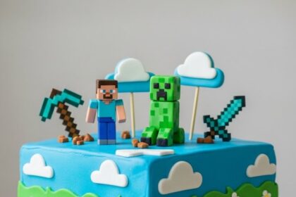 Easy Minecraft Cake