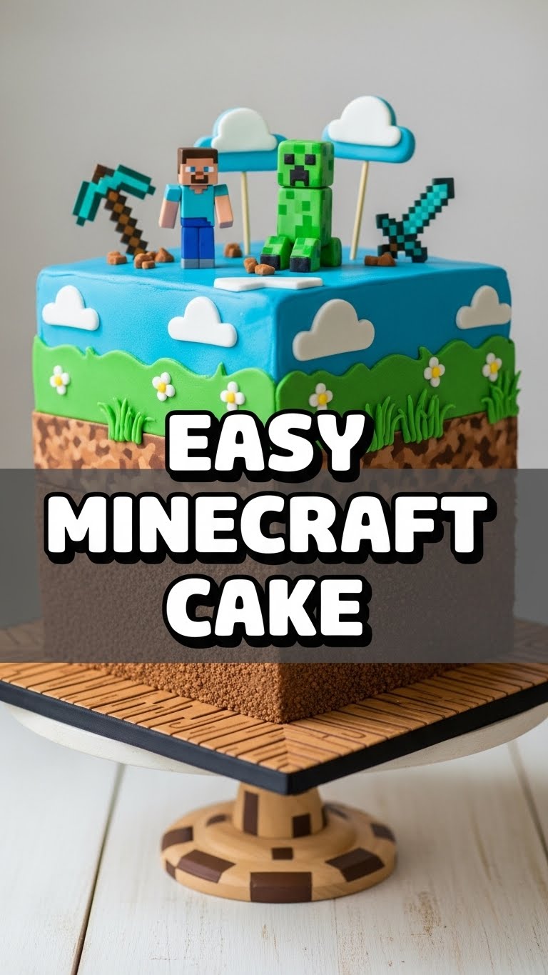 Easy Minecraft Cake