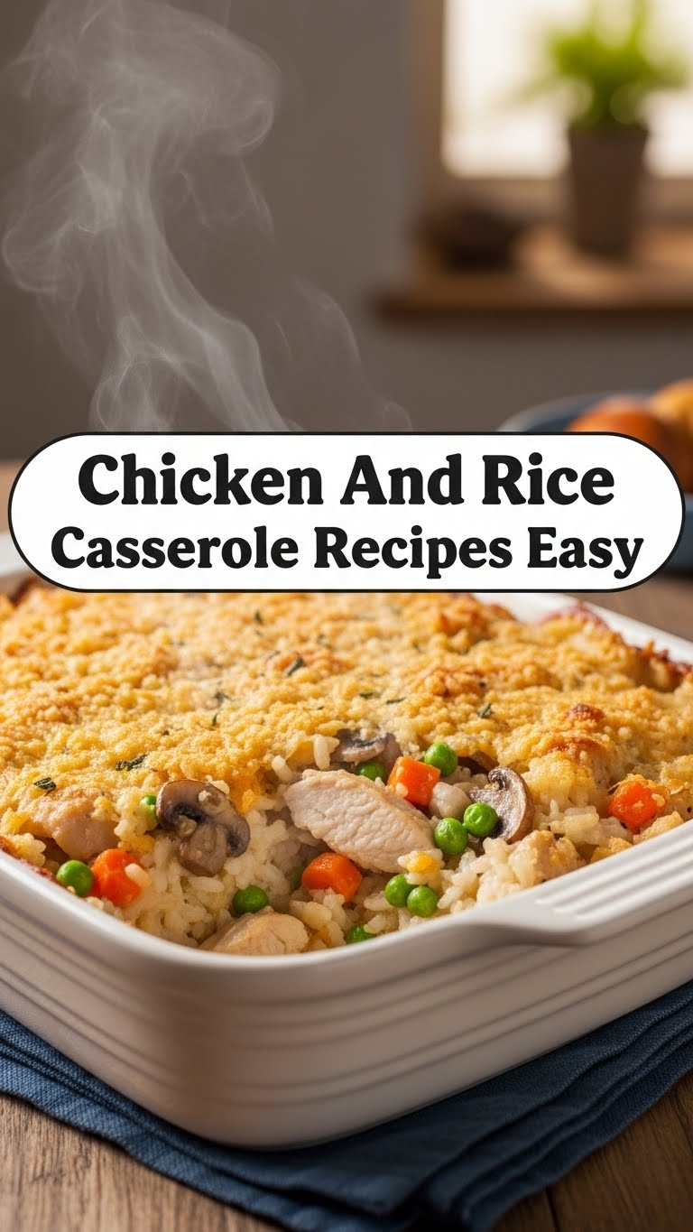 Chicken And Rice Casserole Recipes Easy