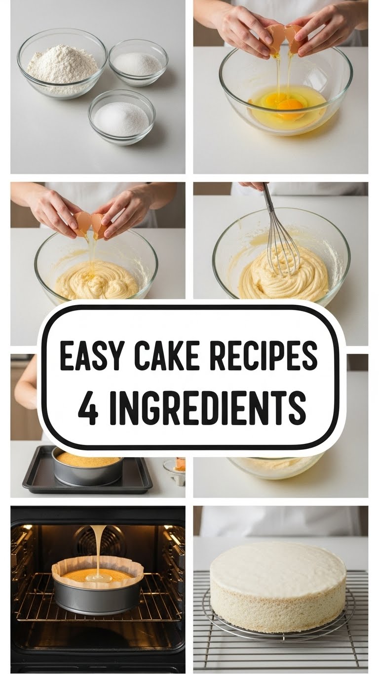 Easy Cake Recipes 4 Ingredients