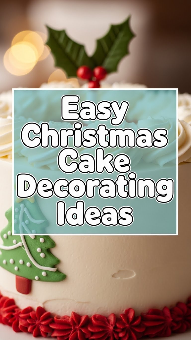 Easy Christmas Cake Decorating Ideas