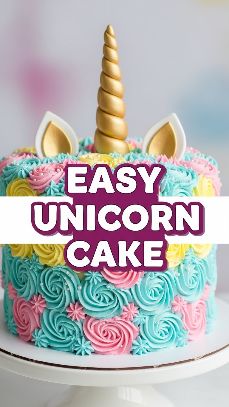 Easy Unicorn Cake