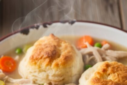 Easy Chicken And Dumplings With Biscuits