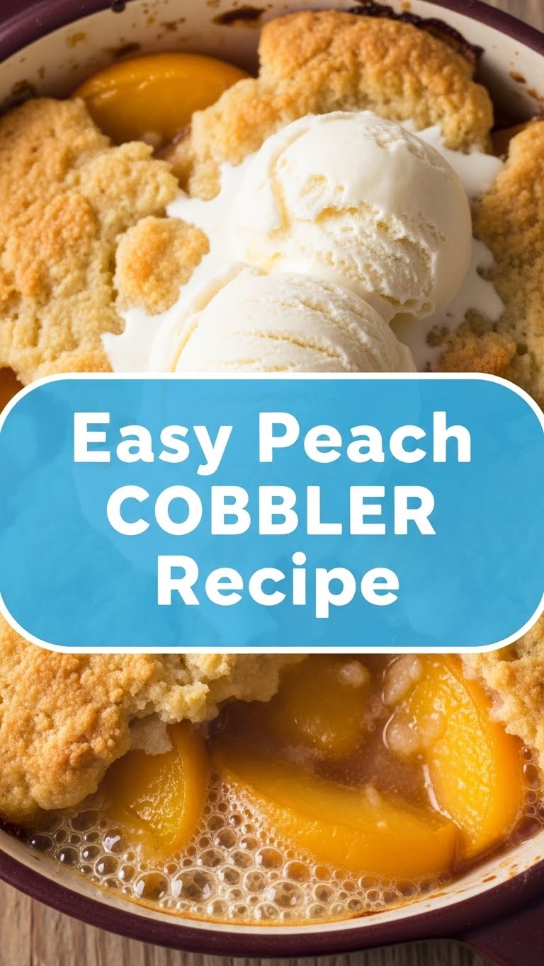 Easy Peach Cobbler Recipe