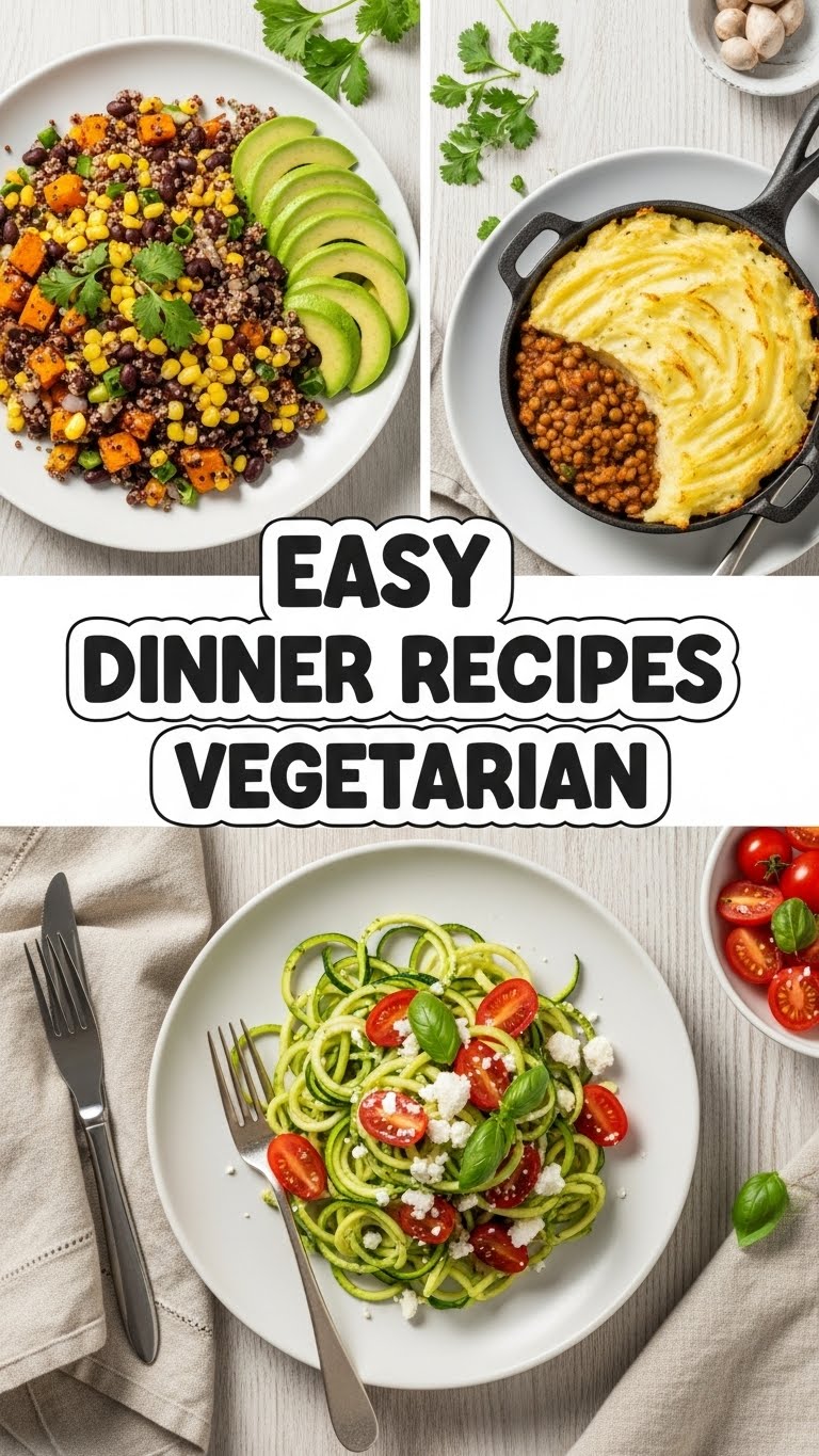 Easy Dinner Recipes Vegetarian