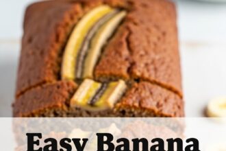 Easy Banana Bread Recipe 3 Ingredients