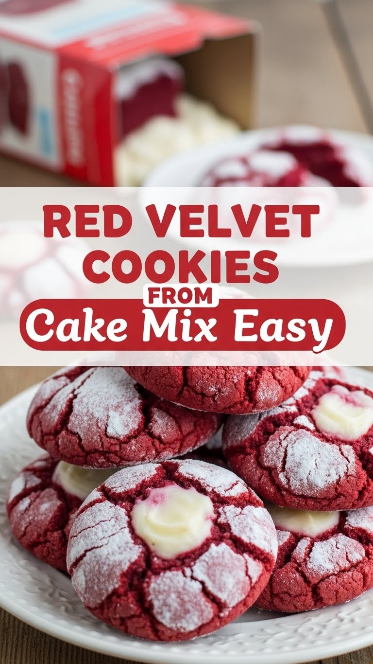 Red Velvet Cookies From Cake Mix Easy