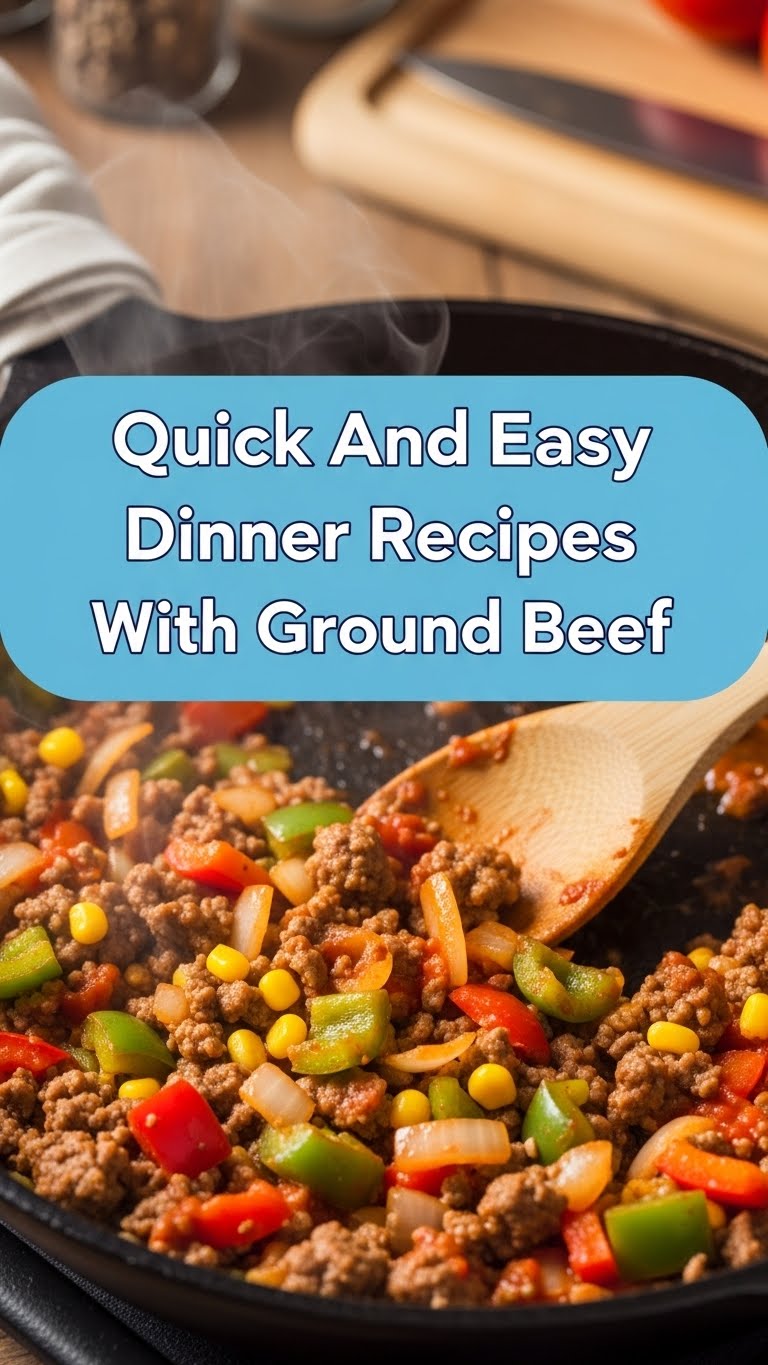 Quick And Easy Dinner Recipes With Ground Beef