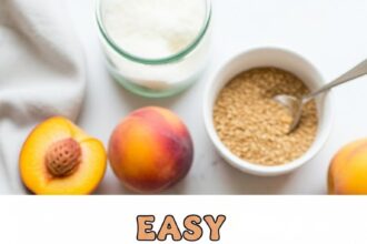 Easy Peach Cobbler Recipe 4 Ingredients
