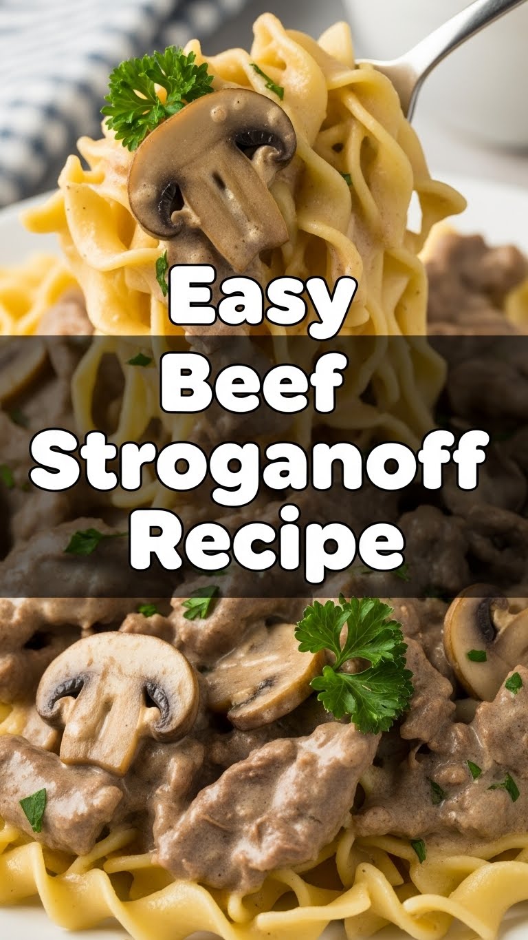 Easy Beef Stroganoff Recipe