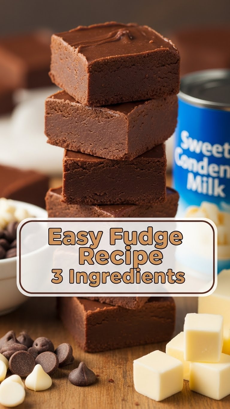Easy Fudge Recipe 3 Ingredients