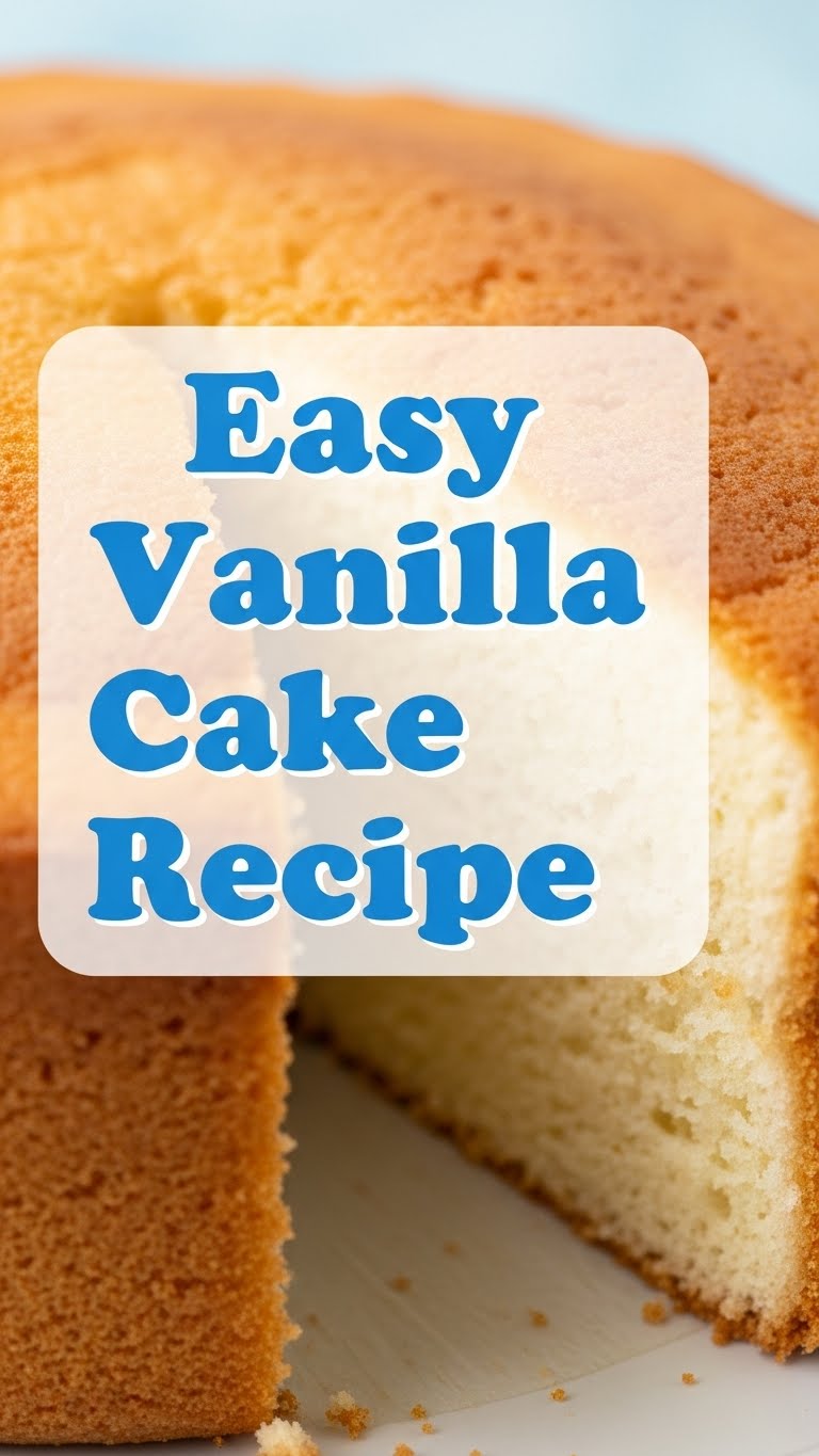 Easy Vanilla Cake Recipe