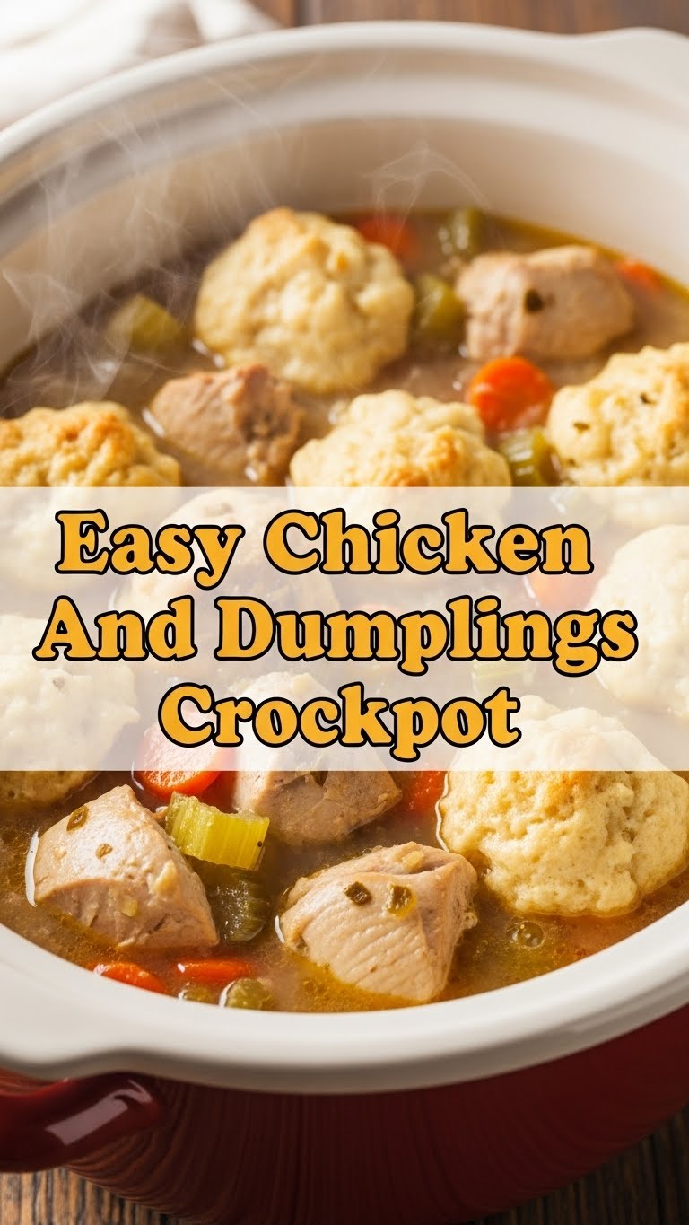 Easy Chicken And Dumplings Crockpot