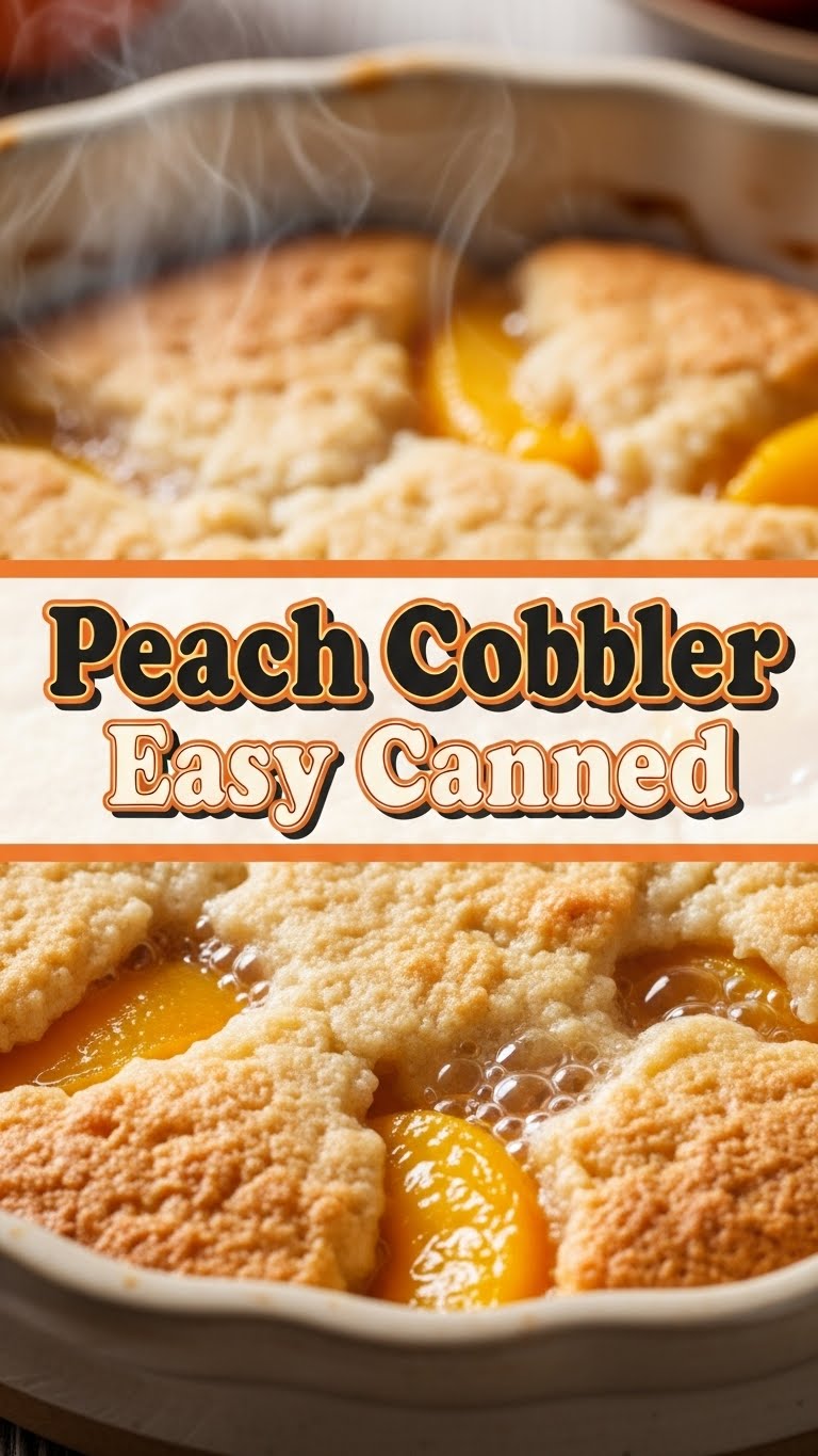 Peach Cobbler Easy Canned