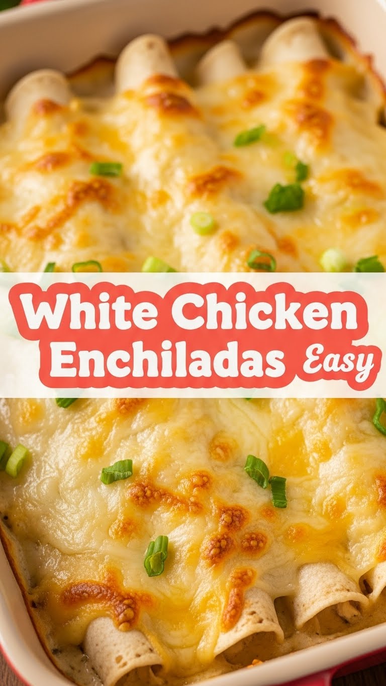 White Chicken Enchiladas Easy