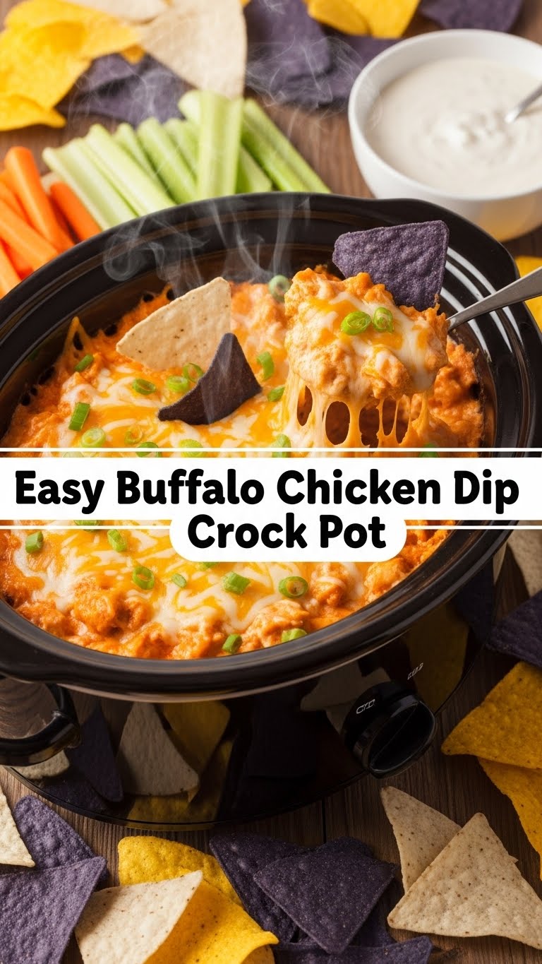 Easy Buffalo Chicken Dip Crock Pot