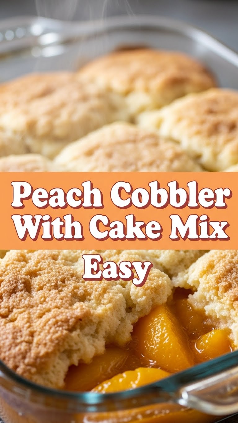 Peach Cobbler With Cake Mix Easy