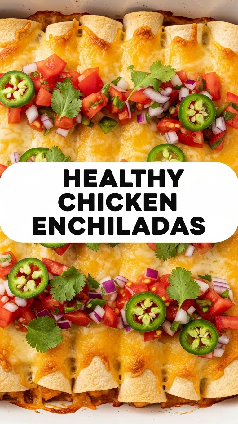 Healthy Chicken Enchiladas