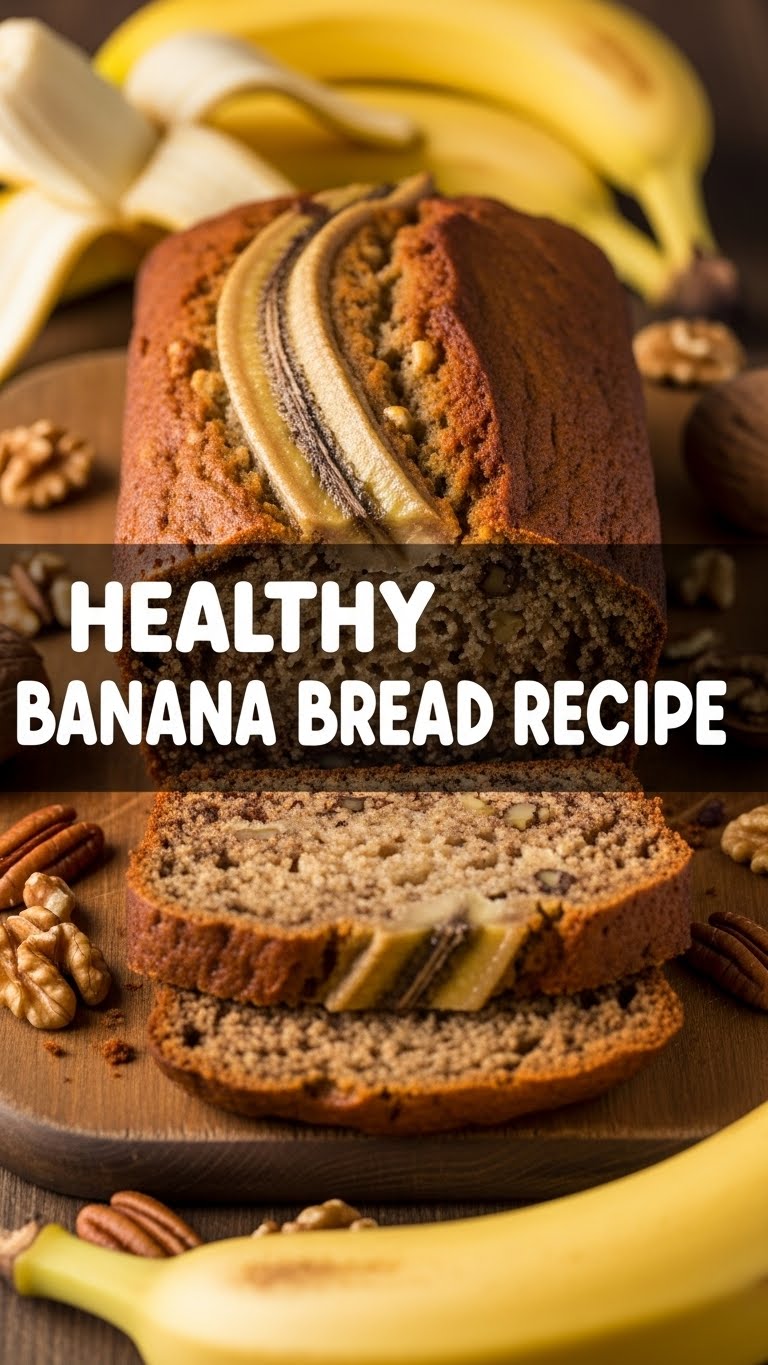 Healthy Banana Bread Recipe