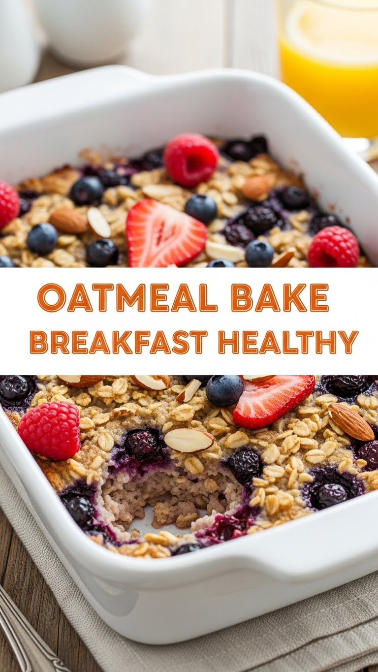 Oatmeal Bake Breakfast Healthy