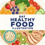 Eat Healthy Food Illustration