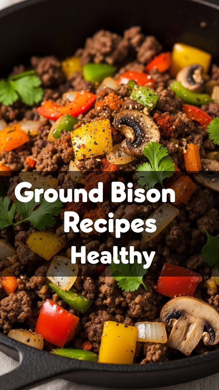 Ground Bison Recipes Healthy