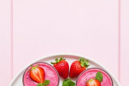 Pink Healthy Food