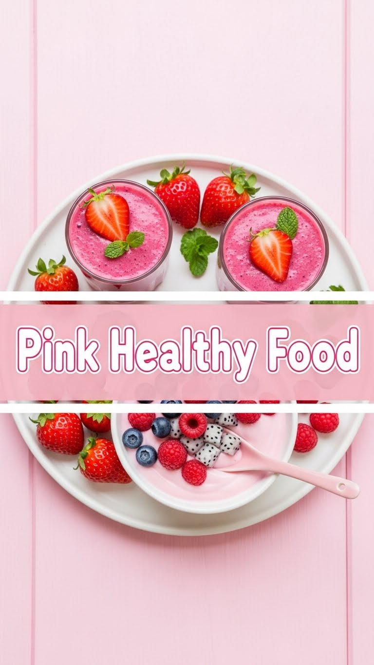 Pink Healthy Food