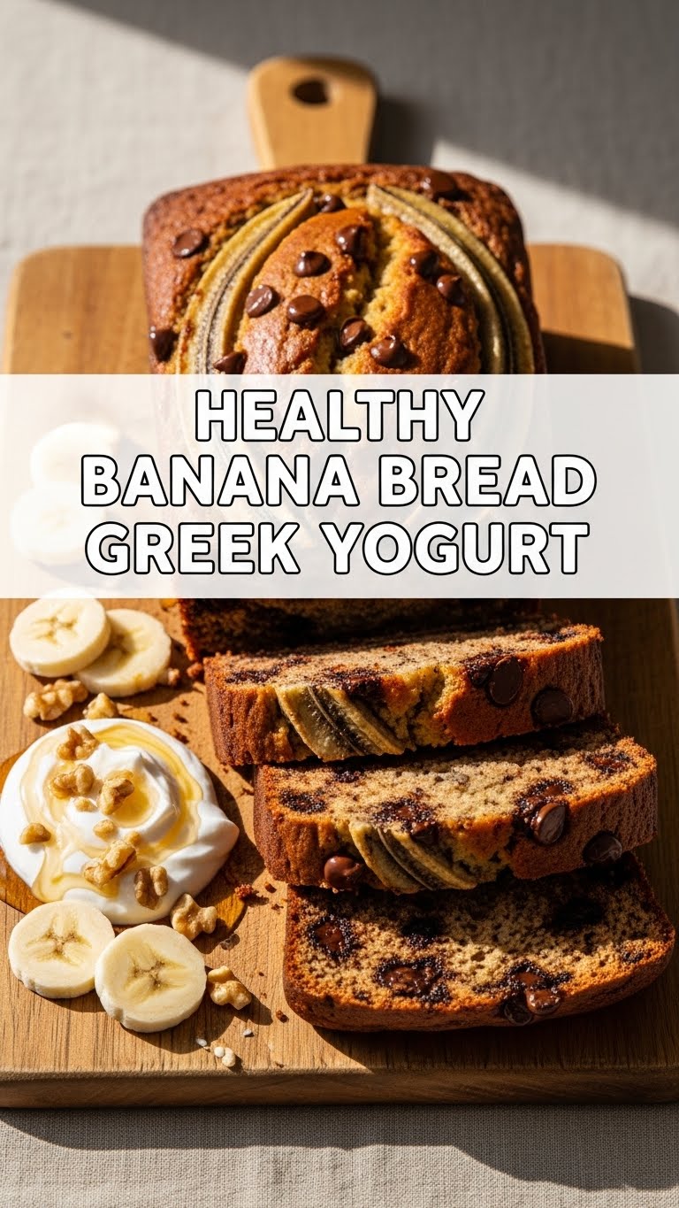 Healthy Banana Bread Greek Yogurt
