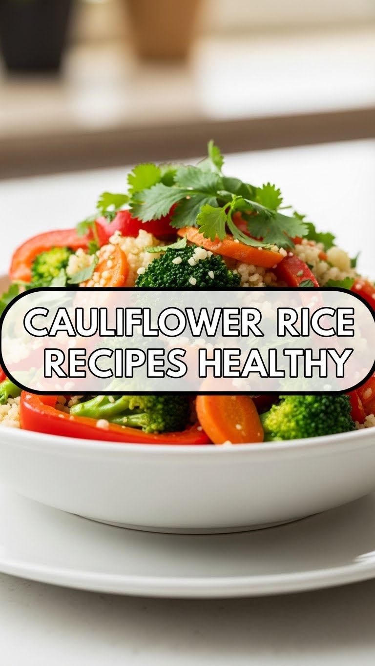 Cauliflower Rice Recipes Healthy