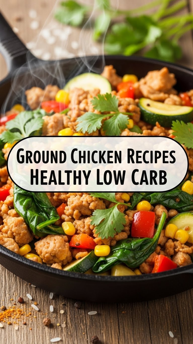 Ground Chicken Recipes Healthy Low Carb