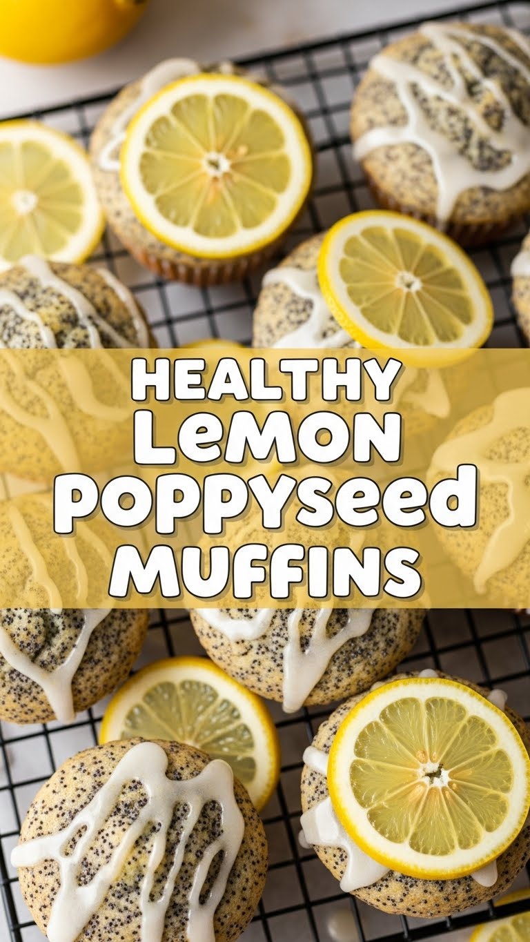 Healthy Lemon Poppyseed Muffins