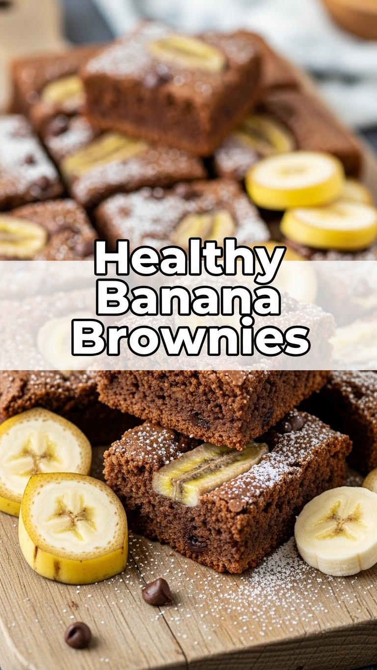 Healthy Banana Brownies