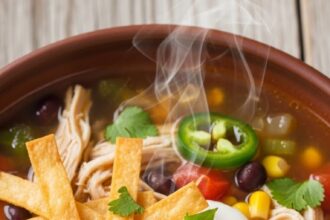 Healthy Chicken Tortilla Soup
