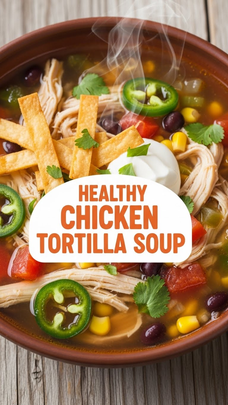Healthy Chicken Tortilla Soup