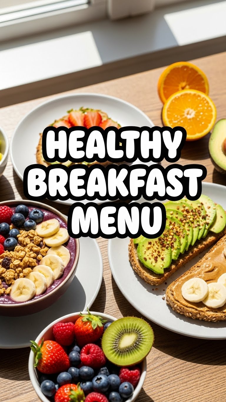 Healthy Breakfast Menu