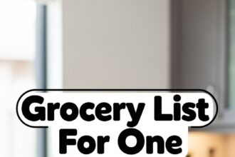 Grocery List For One