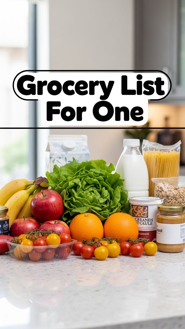 Grocery List For One