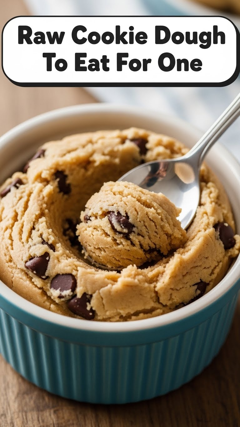 Raw Cookie Dough To Eat For One