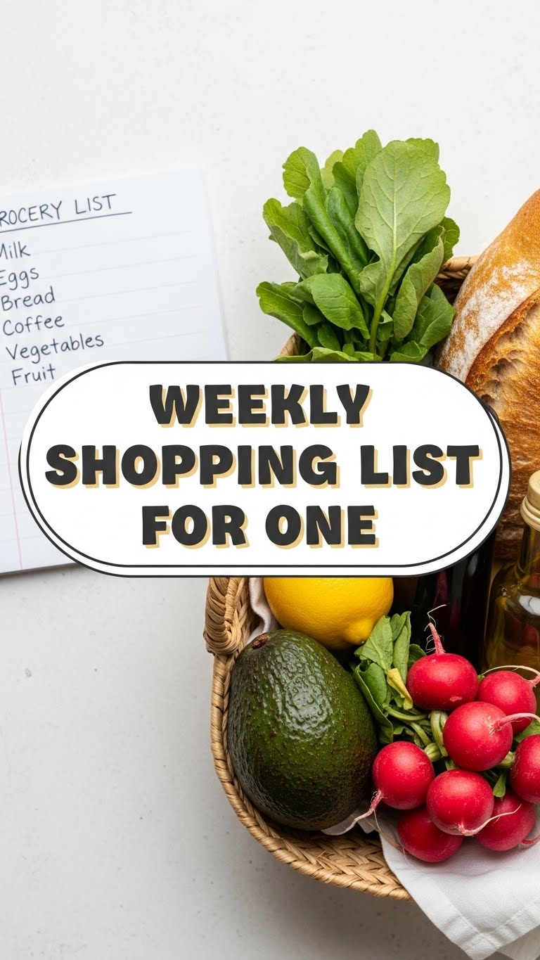Weekly Shopping List For One