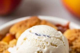 Peach Cobbler For One Person