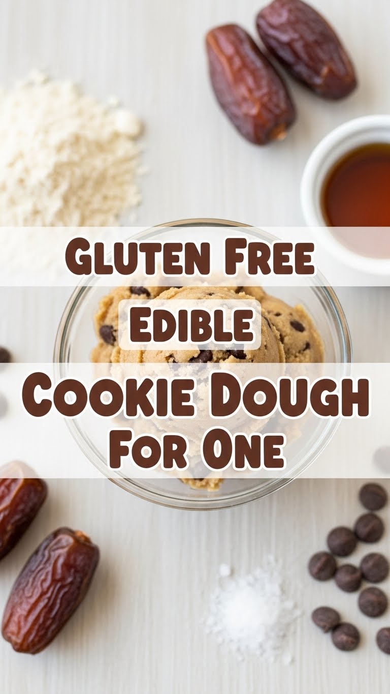 Gluten Free Edible Cookie Dough For One