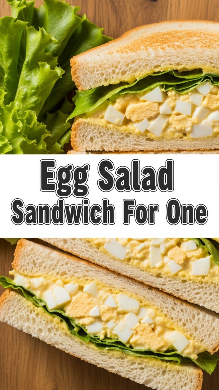 Egg Salad Sandwich For One