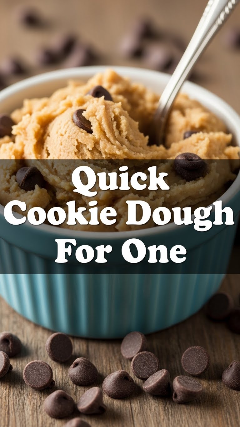 Quick Cookie Dough For One