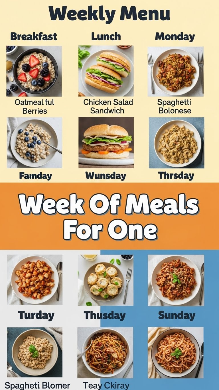 Week Of Meals For One