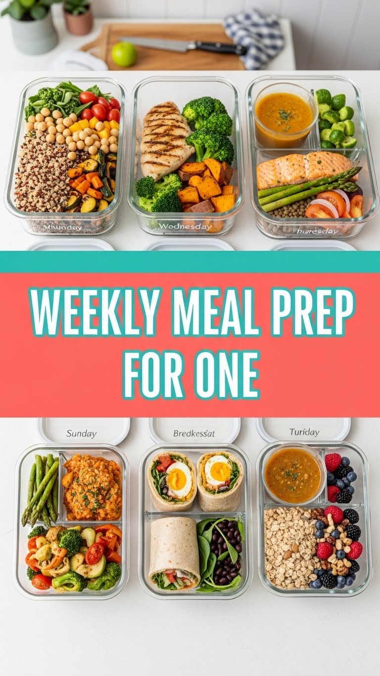 Weekly Meal Prep For One