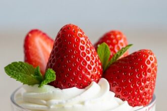Strawberry Dessert For One