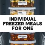 Individual Freezer Meals For One