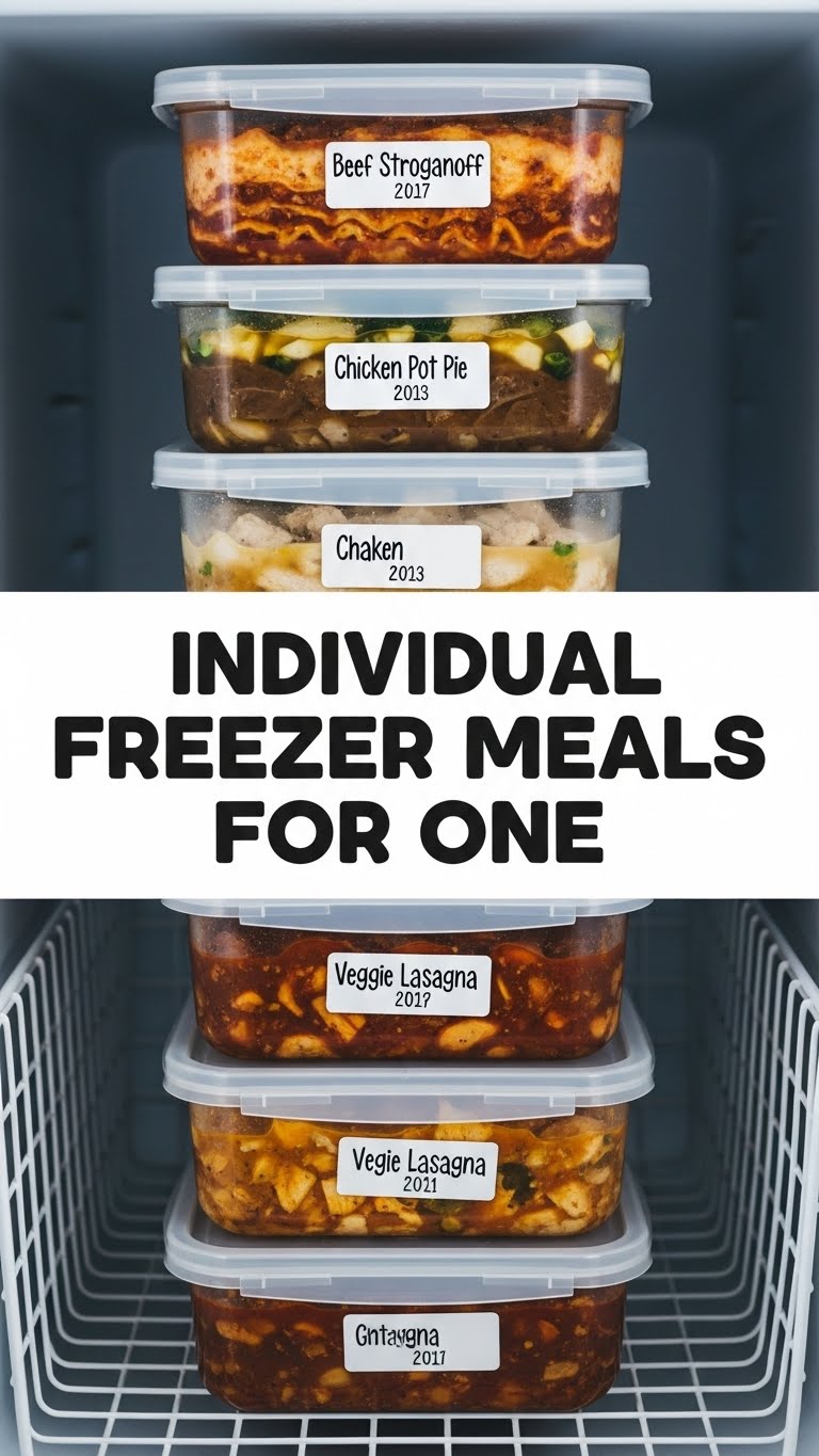 Individual Freezer Meals For One